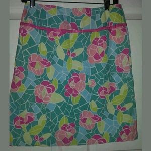 Lilly Pulitzer Cote d Azur Size 4 Mosaic Multicolor Floral